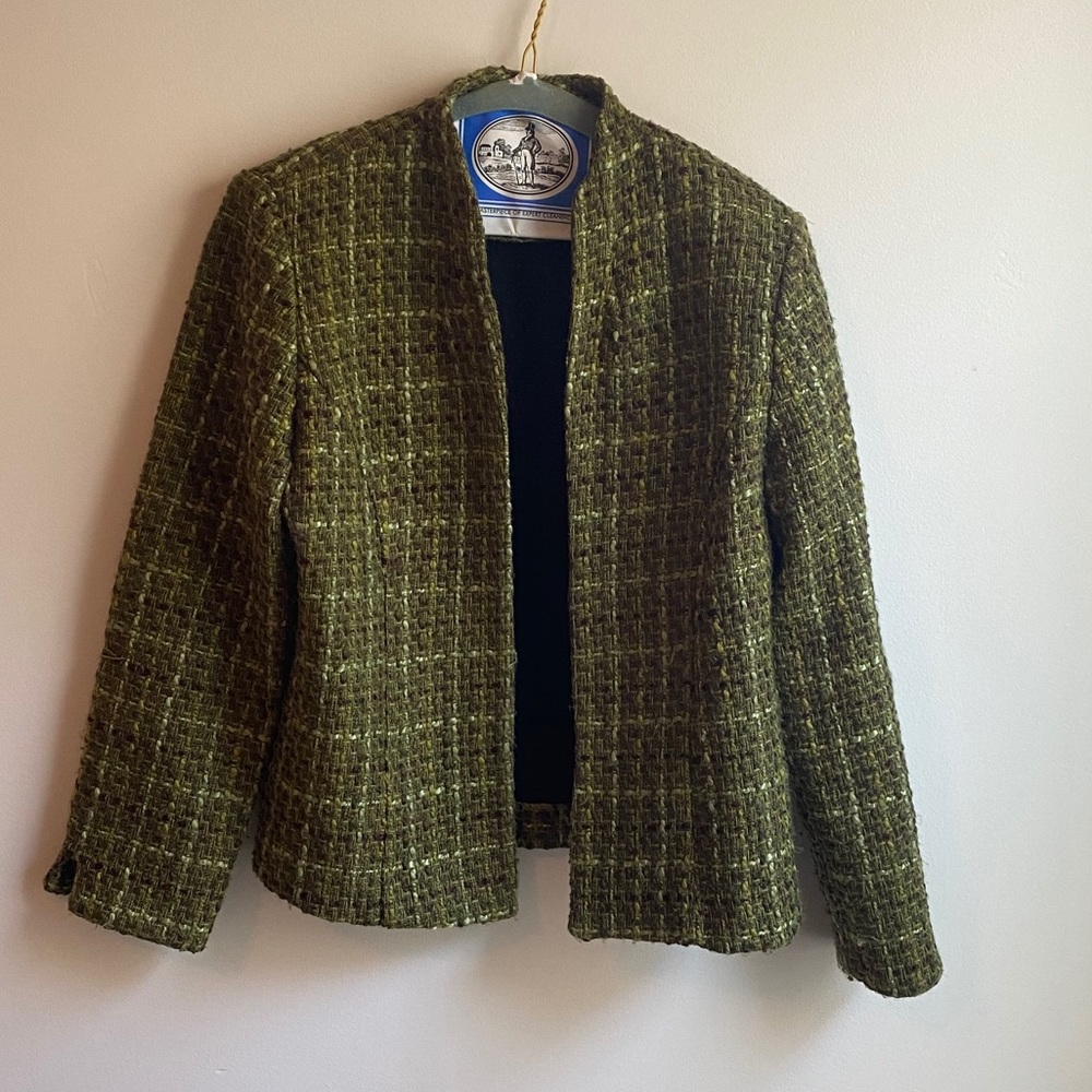 Green Tweed Blazer